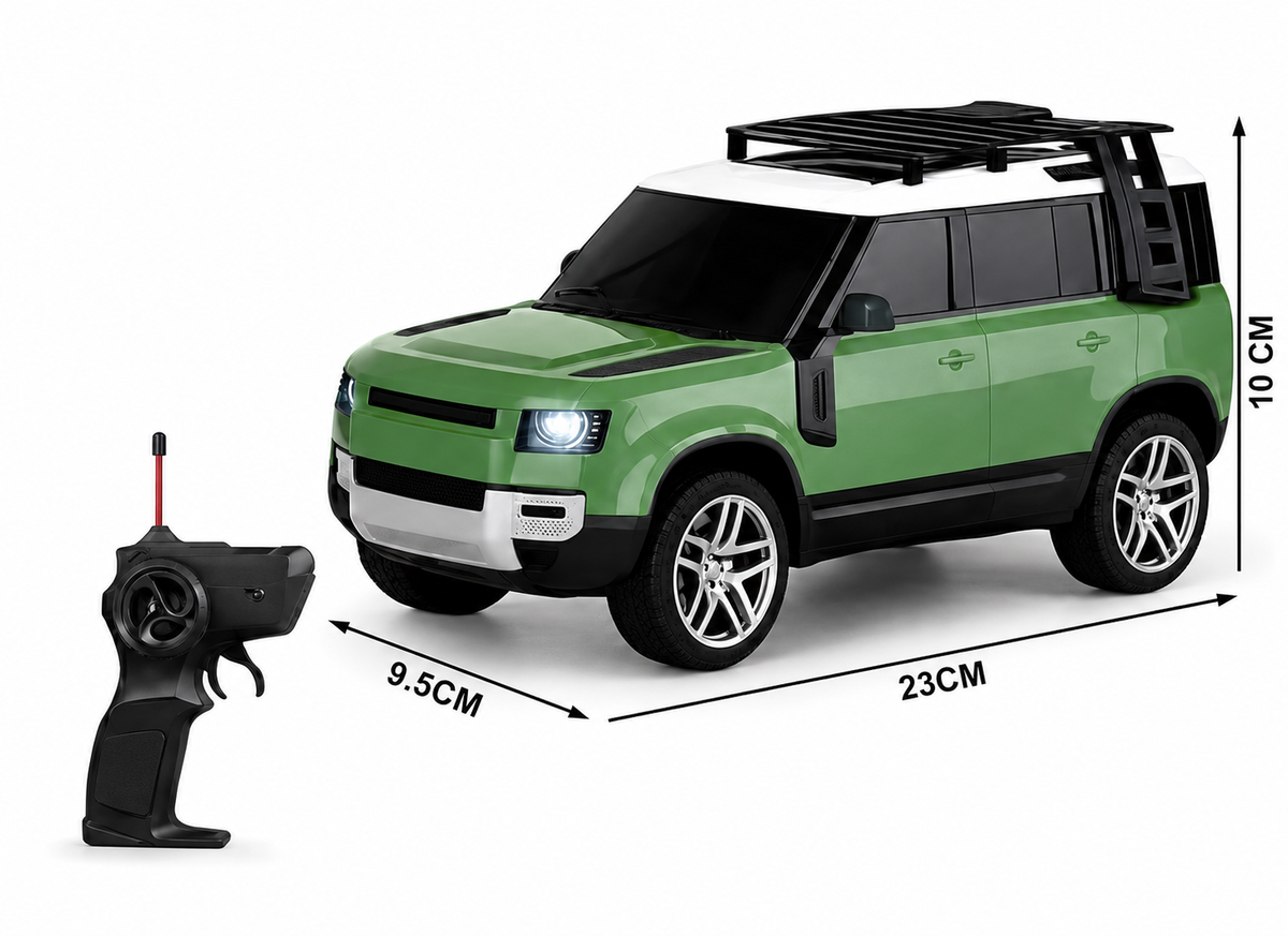 RC Spray Mist SUV Defender Car with Remote Control, +3 Years