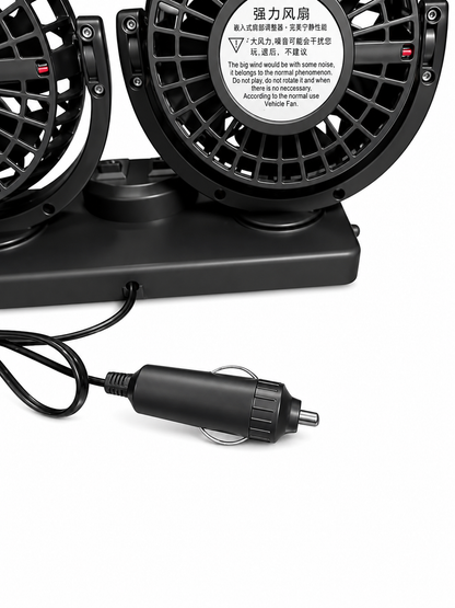Dual Head Car Cooling Fans