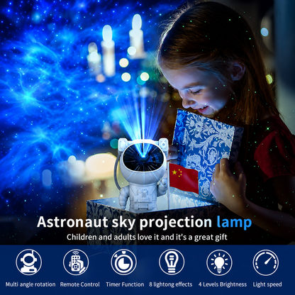 Astronaut Galaxy Star Projector Night Lamp with Remote Control